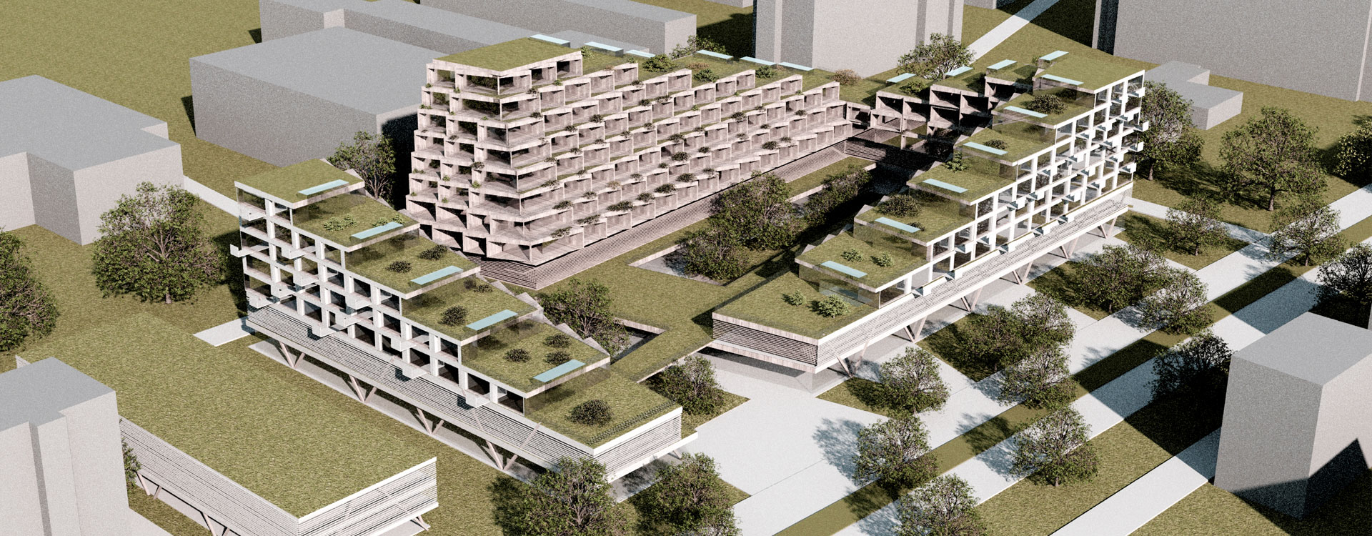 CAPRATE Malmö II Nachbarschaft Dachgärten f