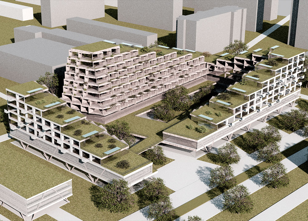 CAPRATE Malmö II Nachbarschaft Dachgärten f