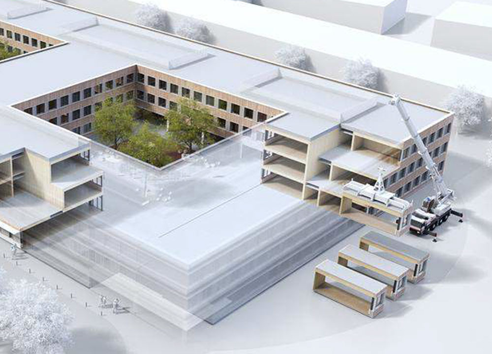 CAPRATE Groß Kienitz Studie Holzmodulbauweise f